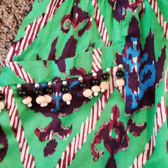 Tribal Print mini Dress with Beaded detail. - Picture 2 of 5